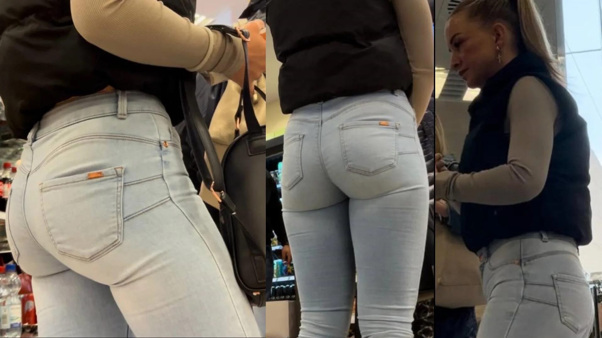 JS-025 7 minutes of the Tightest Jeans Ass