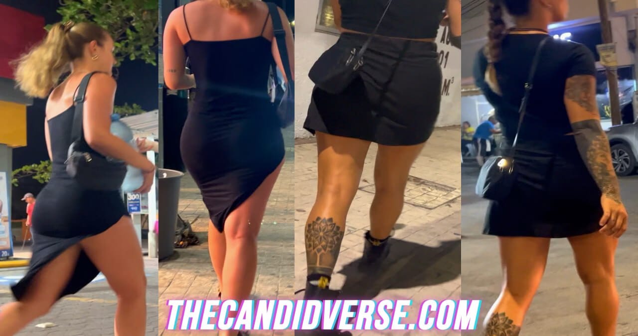 JF-478 Sexy Night Baddies in Slit Dress and Miniskirt