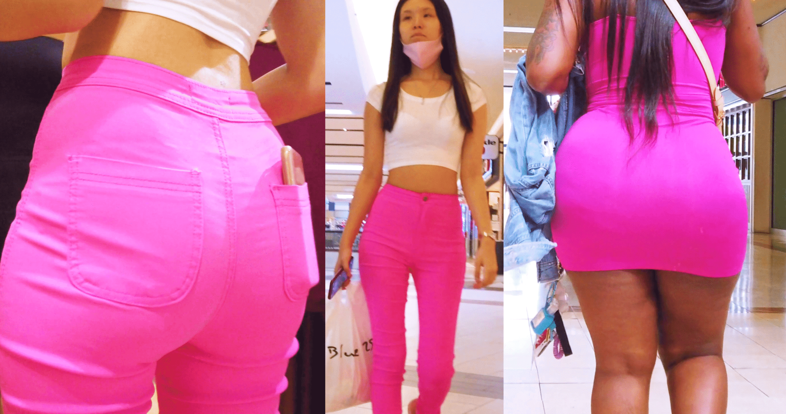 JF-492 Pink Mall Heat – Slim Babe x Giant Ebony Donk